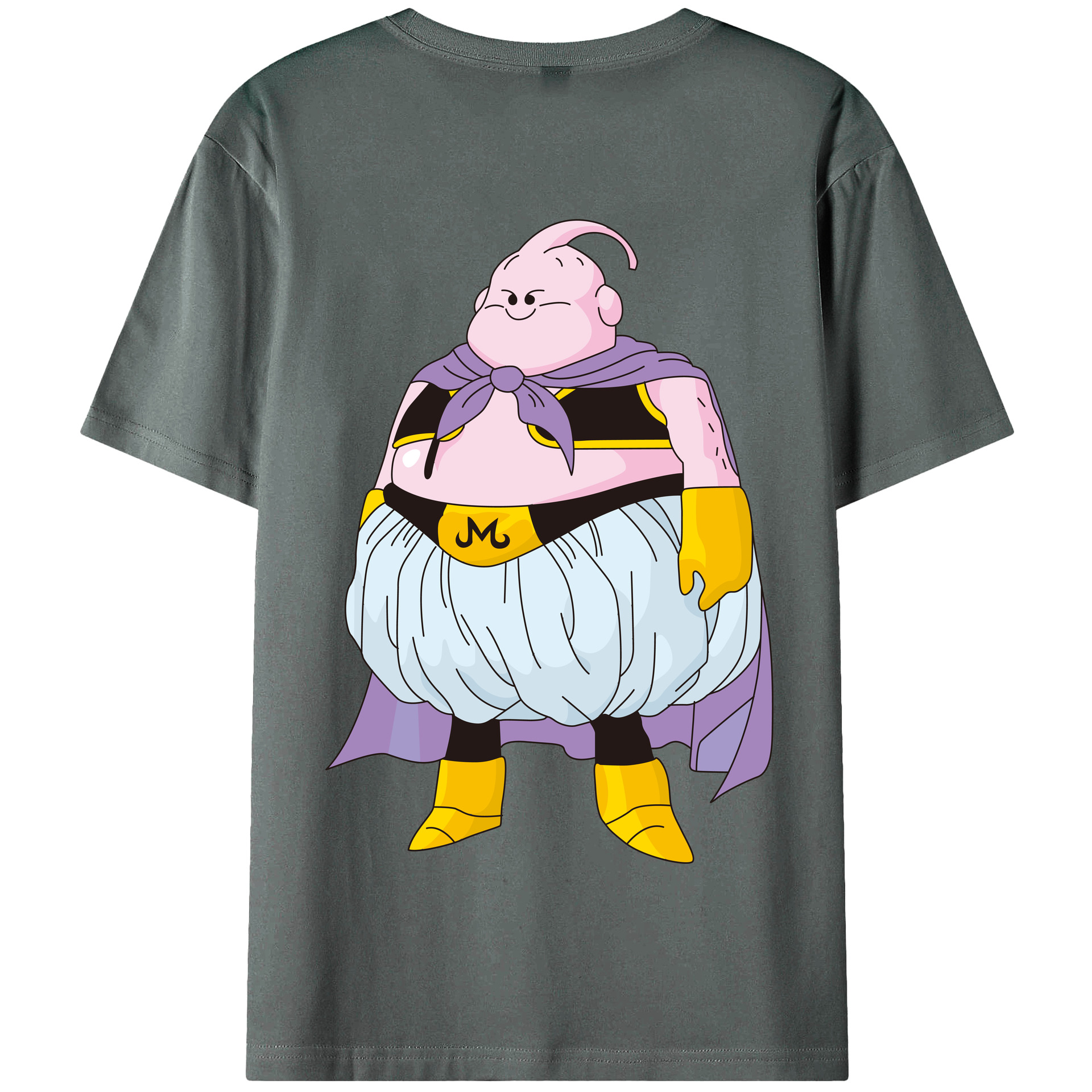 （画像用） ドラゴンボール 魔人ブウ DRAGON BALL Majin Buu 綿100％半袖Tシャツ（背面プリント）